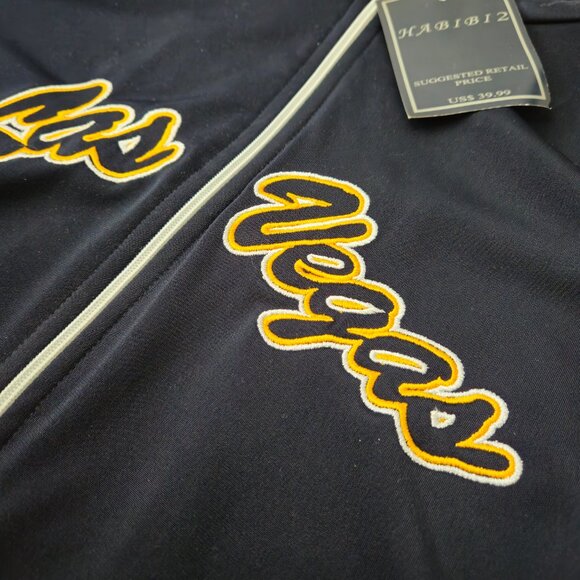 Mens Large vintage Habibi2 Track Jacket Embroidered Las Vegas Logo full zip - Picture 3 of 11